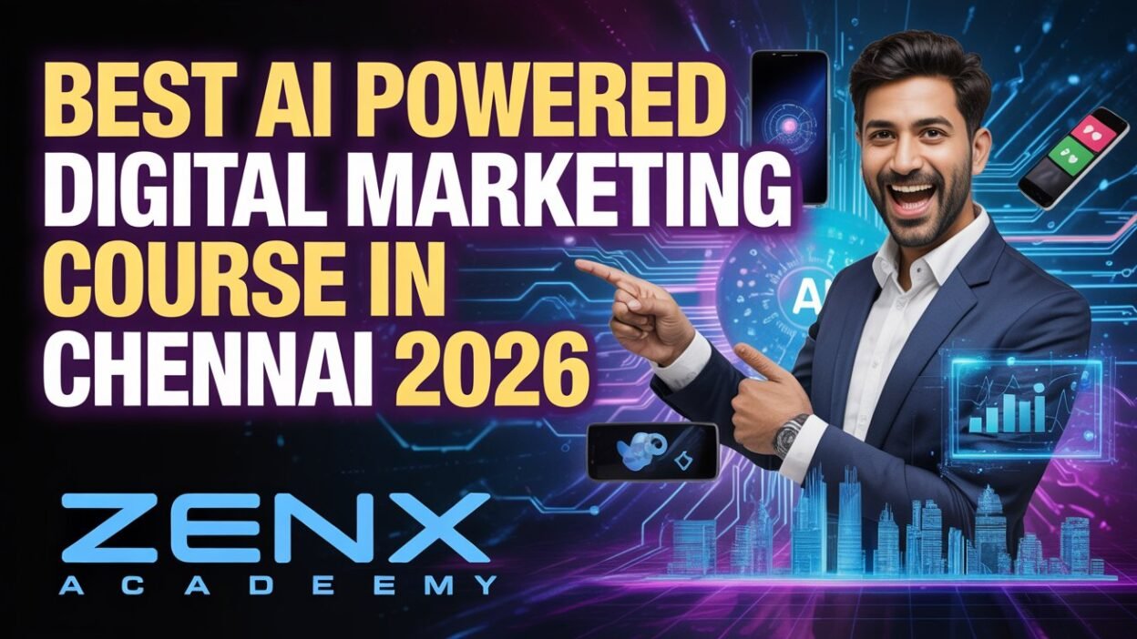 Best AI powered digital marketing course in Chennai offered by ZenX Academy