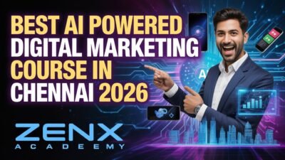 Best AI powered digital marketing course in Chennai offered by ZenX Academy